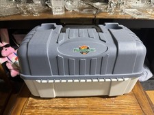 flambeau outdoors large hard plastic fishing tackle box organizer