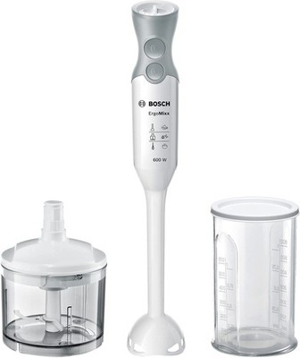 Bosch ErgoMixx MSM66020GB Stabmixer mit Minizerkleinerer und Becher 600W - Weiß