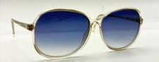 Vintage Kingsley Translucent Oval Sunglasses W/ NEW LENSES