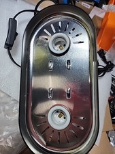 Reptizoo Dual Reptile Light Fixture for Reptile Dome UVB Lamp Fixture Kit