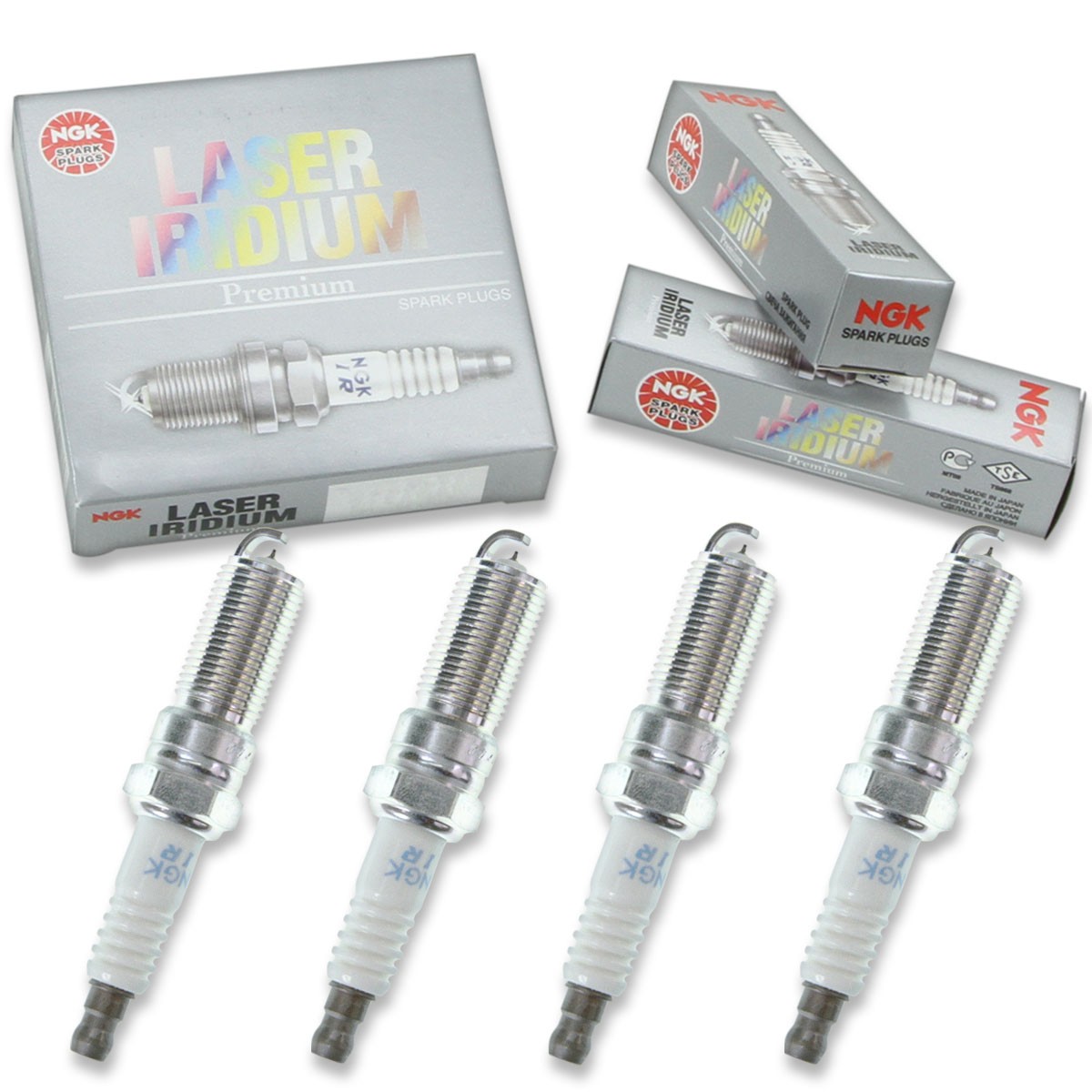 4 pc NGK 90607 ILTR5K13 Laser Iridium Spark Plugs for SP530 QH5RTIP-13 sz