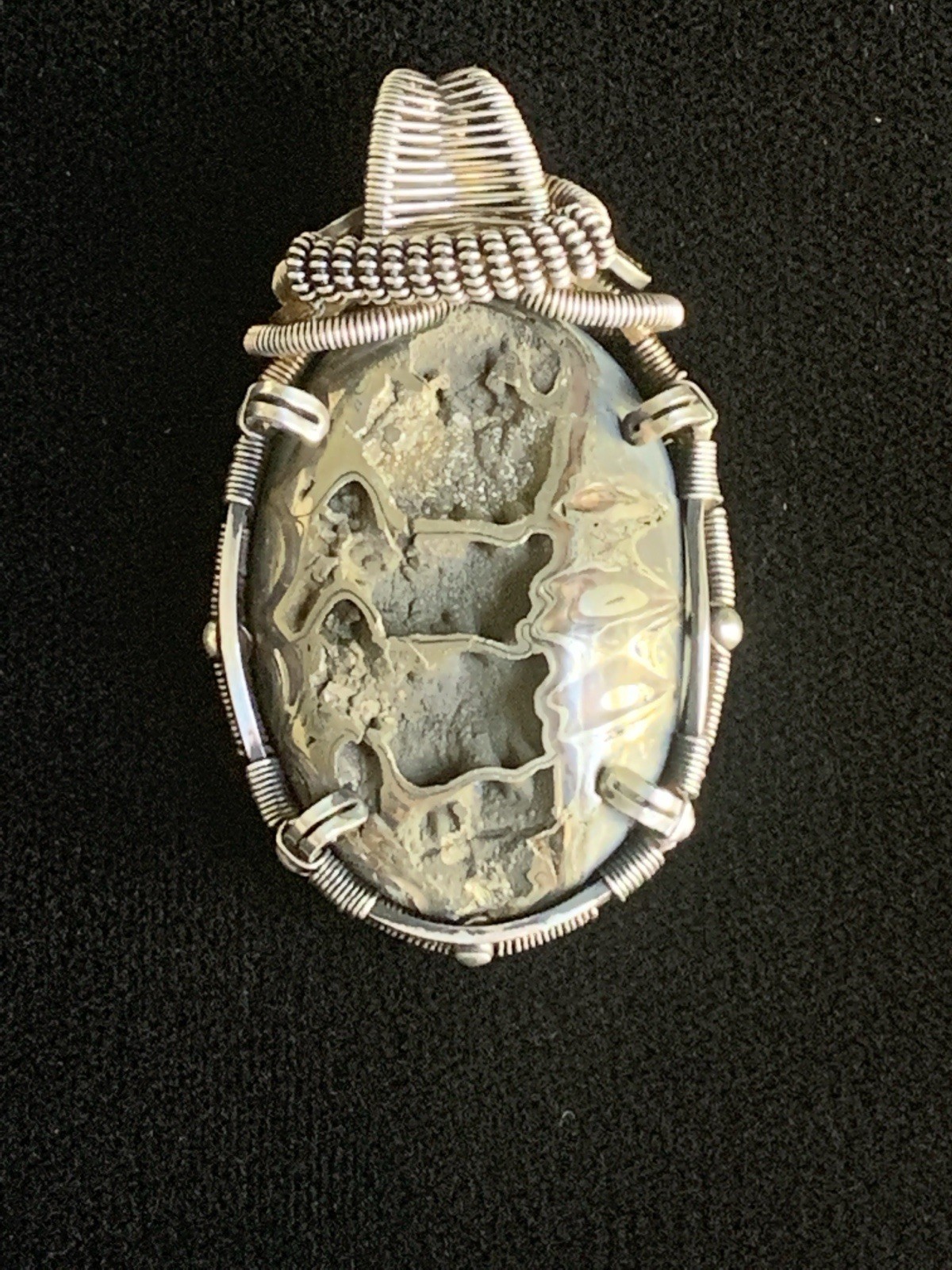 Artisan Handmade Sterling Silver Wire Wrapped Pyr… - image 4