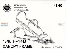 MCC48040 1:48 Mini Craft Collection F-14D Tomcat Canopy Frame (TAM kit)