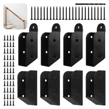 4 Pairs 30-Degree Deck Railing Stair Brackets for 2x4 Rails Steel Connectors