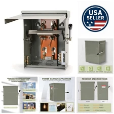 Reliable 100 Amp Transfer Switch - Effortless Power Management for Generators