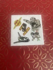 Vintage 80’s Prismatic Astronaut Space Sticker Module 2x2 Inches