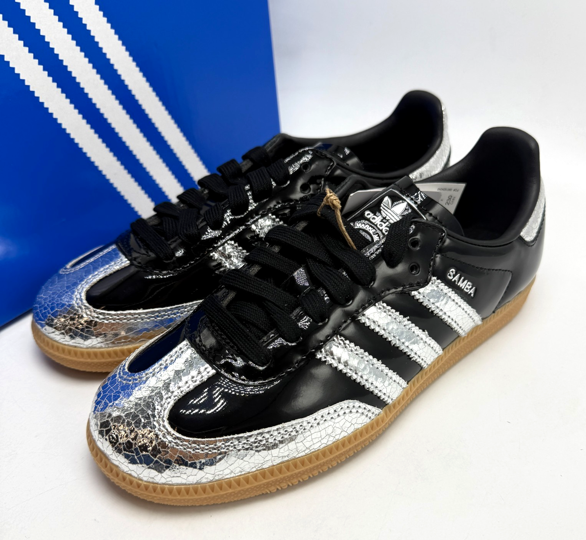 シューズ  samba OG ADIDAS Samba OG Patent Black Silver Metallic KI0172 Men's shoes sz