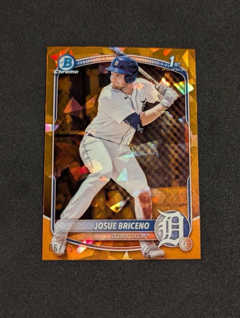 2025 Bowman Chrome Sapphire Josue Briceno 1st Bowman Orange /25