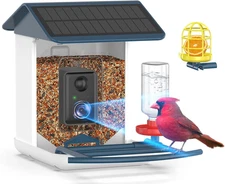 Bird Feeder with Camera-2K HD & Full Color Night Vision, Free AI Forever for 1,1