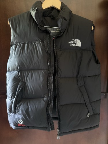 The North Face Down Black Puffer Vest Vintage Mens Size Medium EUC Summit Series