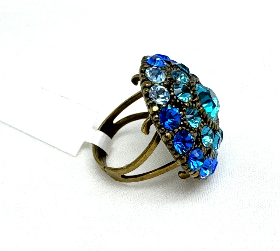 Lindo anel feminino de cristal Michal Negrin EUA 5.5 #514# - Imagem 4 de 4