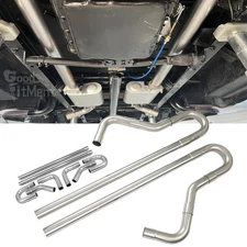 8X Universal 2.5" Inch Custom Exhaust Tube Mandrel Bend Pipe Straight U-Bend Kit