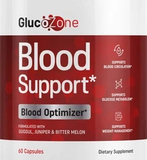 GlucoZone Blood Health Support Dietary Supplement 60 Capsules Genuine Gluco Zone