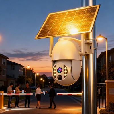 4G Security Camera With AI Human Detection For Home