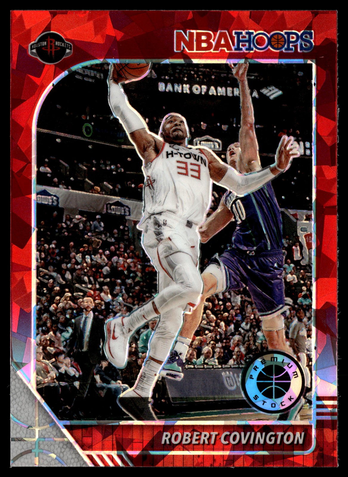 2019-20 Hoops Premium Stock #277 Robert Covington Prizms Red Cracked Ice