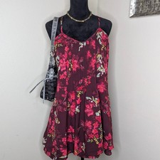 Sanctuary burgundy mini dress medium