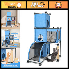 Multi-Level Cat Tree with Hammock, Scratching Post  Condos - Indoor/Outdoor Use