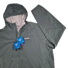 Columbia PFG NWT Drift Guide Wading Jacket Mens XXL 2XL Gorpcore Green Zip Rain