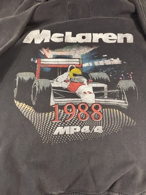 McLaren Formula 1 Team Abercrombie Hoodie 1988 MP4/4 F1 Racing Small Black