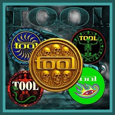 TOOL LIVE IN THE SAND 2025 TOUR NEW FIVE METAL KEYCHAINS