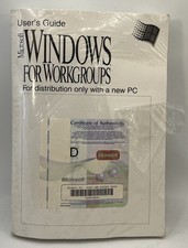 Microsoft Windows for Workgroups 3.11 OEM User Guide Floppy Disks COA NOS Sealed