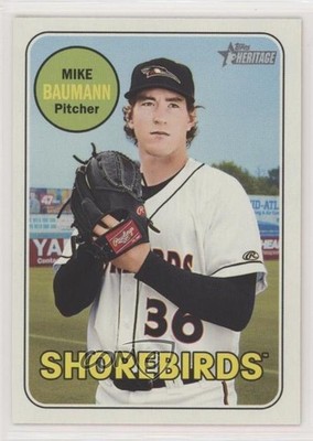 2018 Topps Heritage Minor League Edition Mike Baumann Michael Baumann #134 1n5