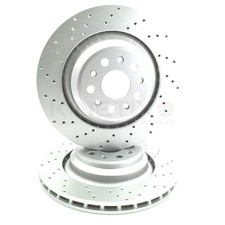 PER MASERATI GHIBLI QUATTROPORTE COPPIA DISCHI FRENO POSTERIORI 350mm x 28mm 670031597