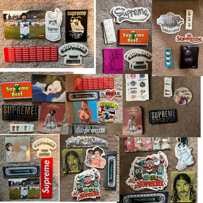 Supreme Assorted Stickers Lot of 5 + 1 random free sticker (Multiple Bundles)