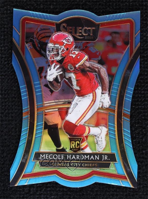 2019 Select Premier Level Die-Cut Light Blue Prizm 51/99 Mecole Hardman Jr 15ej