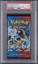 2014 XY POKEMON INT'L MEGA BLASTOISE FOIL PACK PSA 7 NM
