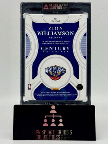 2021-22 National Treasures Zion Williamson Century Materials 18/25 Game Worn - Bild 3 von 3