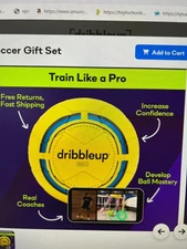 Dribble Up Smart Soccer Ball w/Upgraded Stand new in box