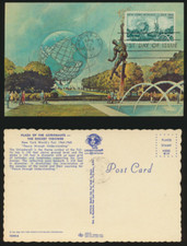 World's Fair 1964 First Day #1244 Maxi Postcard Plaza of the Astronauts LOT 1675