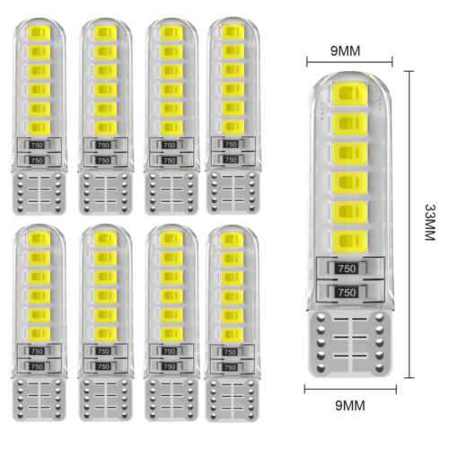 10pcs W5W T10 White Led License Plate Bulb Car-Inner Dome Reading Signal Lamps. - Picture 3 of 11