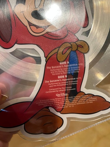 Disney - Sorcerer's Apprentice (Picture Disc) (2018) NEW Vinyl 10" Die-Cut - Imagen 2 de 3