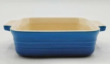 LE CREUSET Stoneware 6” 15 cm Square Baking Dish Cobalt Blue G12