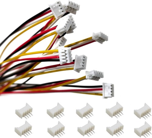 1PCS Mini JST 1.25mm 4-Pin Male Connector with 200mm 26AWG Cable & Female Socket - Picture 4 of 4