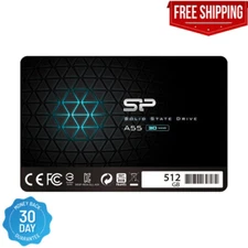 Silicon Power 512GB SSD 3D NAND A55 SLC Cache Performance Boost SATA III 2.5"...