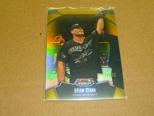 2012 Topps UFC FINEST BRIAN STANN GOLD REFRACTOR /88 M9395