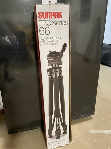 SUNPAK 620-663LX 6630LX 66" Photo/Video Tripod with Adapters - Picture 3 of 3