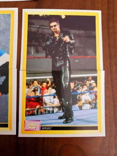 Rare Diesel Kevin Nash ROOKIE Sticker Set 1993 WWF Merlin Wrestling x 8 Stickers - Picture 6 of 6