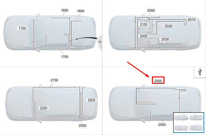 Neu MERCEDES-BENZ S W223 USB-Anschluss-Kabelbaum A2235406221 Original