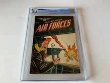 AMERICAN AIR FORCES 4 CGC 7.5 SIDE GUNNER WISE PUBLICATIONS COMIC MAGAZINE 1945