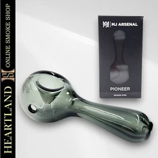 4" MJ Arsenal Pioneer High QUALITY THICK Spoon Bowl Hand Pipe BOROSILICATE GLASS