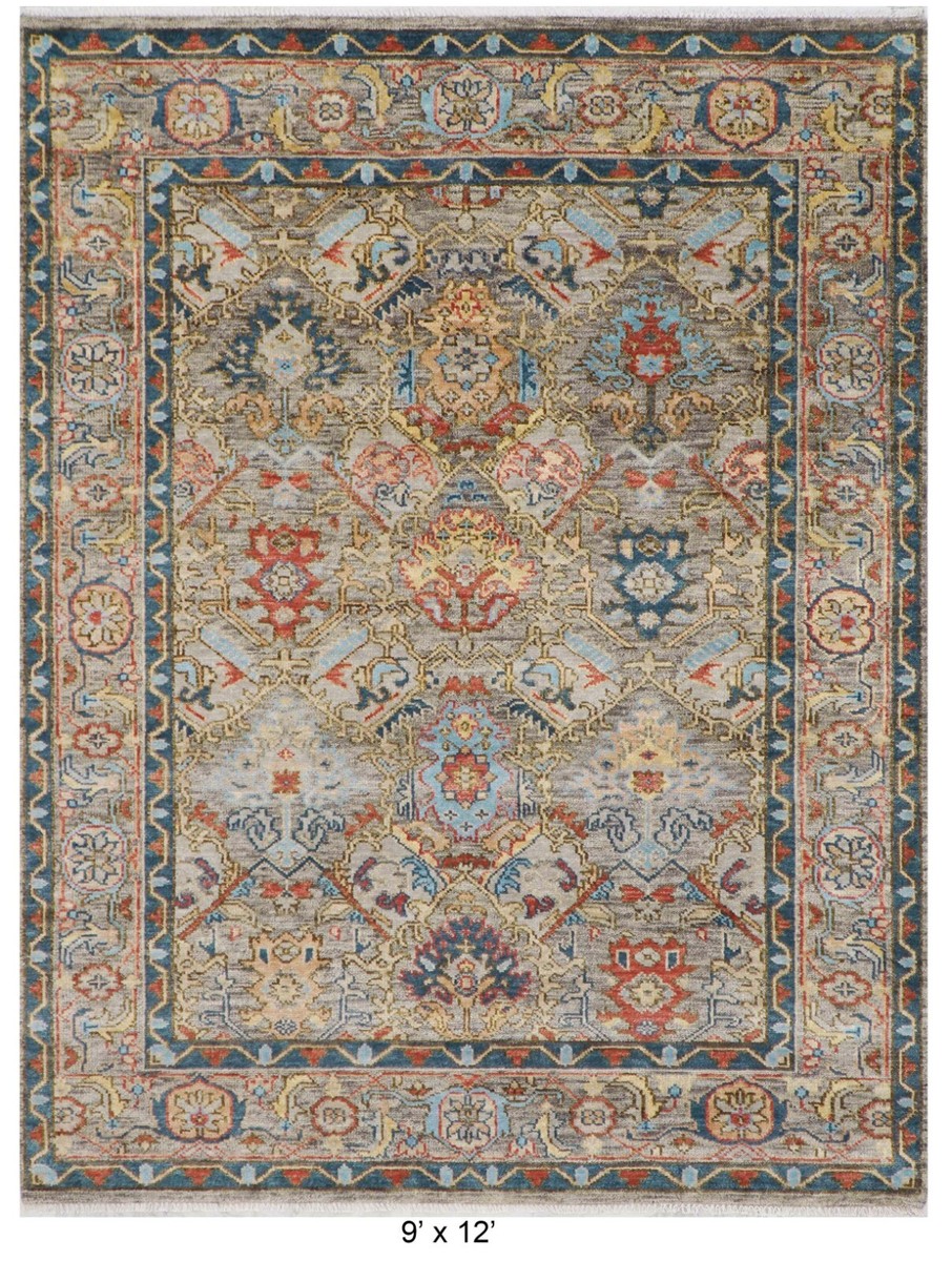 acohug＊ Oushak rug メダリオン　トルコラグ　86×58 Amazon.com: Fame Rugs Modern Oushak Rug, Vintage Turkish