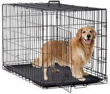 Dog Crates for Large Dogs Folding Mental Wire Crates Dog Kennels Outdoor/Indoor