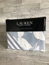 New Ralph Lauren Willa Floral Chambray 3 Piece Full/Queen Duvet Cover/Shams Set