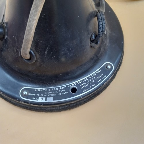 Vintage Hunter Fan and Ventilating Co Tested Working Type CG-16 Cat #262 PROP - Picture 2 of 3