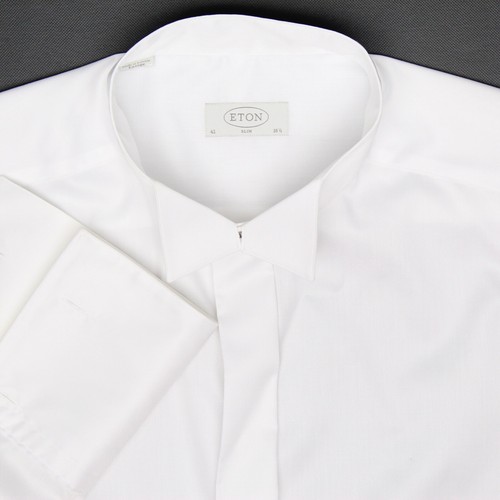 Eton Mens Tuxedo Shirt 16.5/37 Solid 