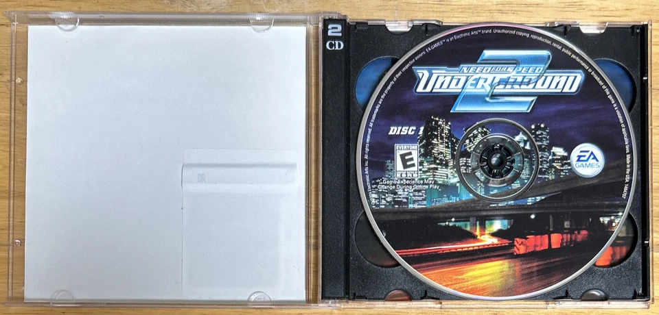 Disc 1 Only - “Need For Speed Underground 2” PC Video Game (EA Games 2004 Used) - Image 3 of 4